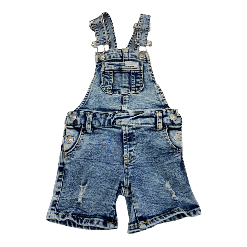 7 For All Mankind Baby Girl Short Overalls Size 18M